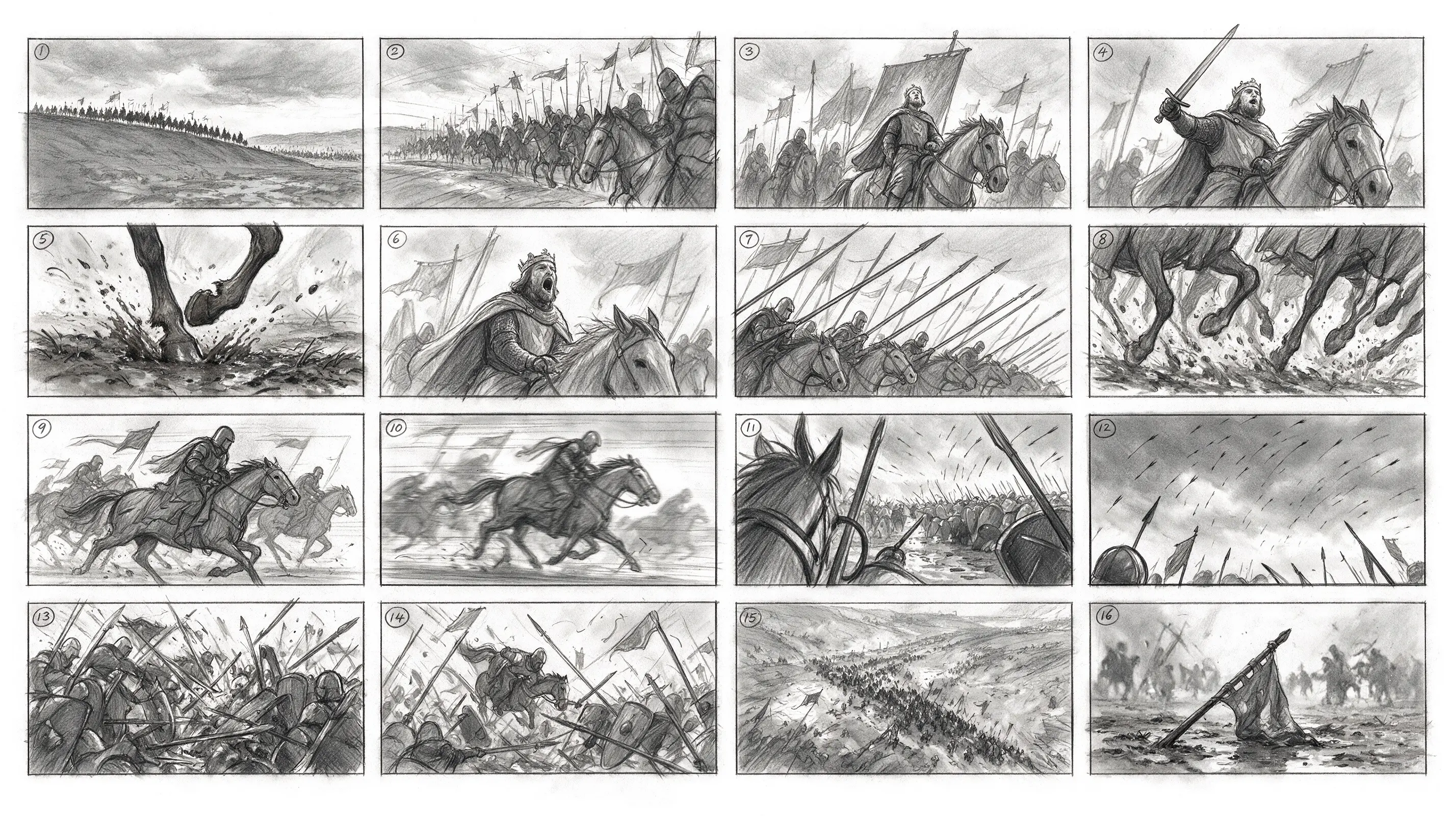 Seedream 5.0 Pro storyboard sketch example